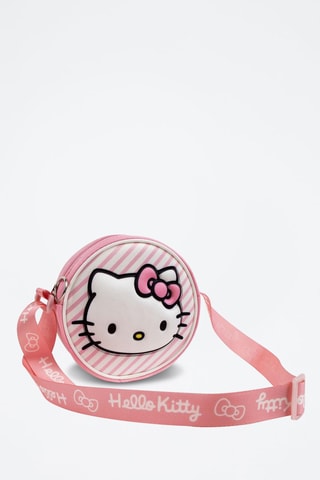 Sac bandoulière Hello Kitty Sanrio - Blanc et rose poudré