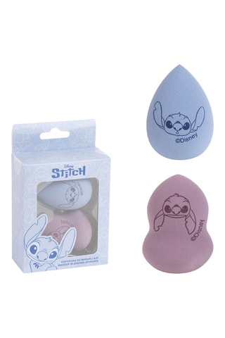 2 éponges maquillage Stitch Lilo et Stitch Disney - Bleu et violet