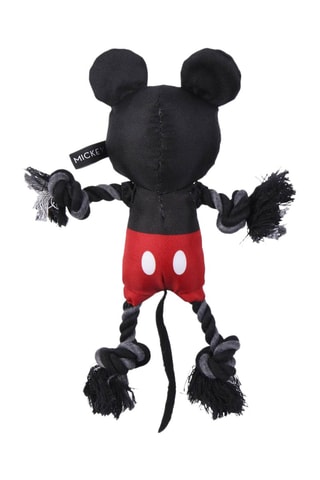 Kauwspeeltje met Koord Mickey Disney - 13 x 26 cm - Zwart