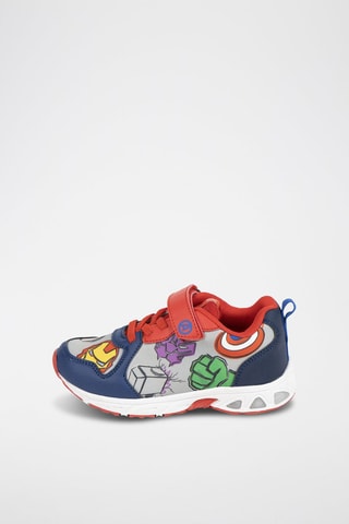 Baskets Avengers Marvel - Gris clair et bleu marine
