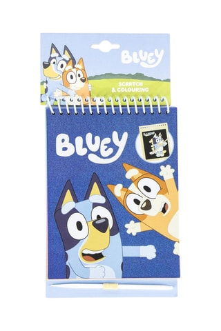 Scratchboek Bluey en Bingo Bluey - Blauw - 14 x 20 x 1 cm