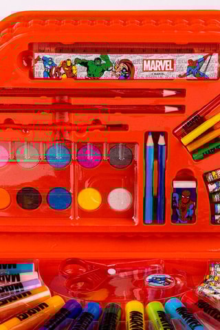 Kleurset Avengers Marvel 50-delig - Rood
