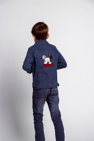 Veste en jean Mickey Disney - Bleu