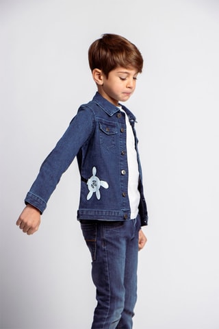 Veste en jean Mickey Disney - Bleu