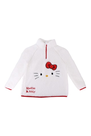 Fleece Pyjamasweater Hello Kitty Sanrio - Wit