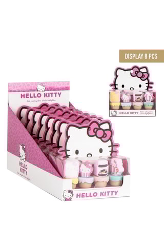 4 surligneurs Hello Kitty Sanrio - Encre rose, jaune et Ciel