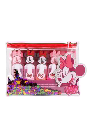 4 surligneurs Minnie Disney - Encre violet, rose et orange