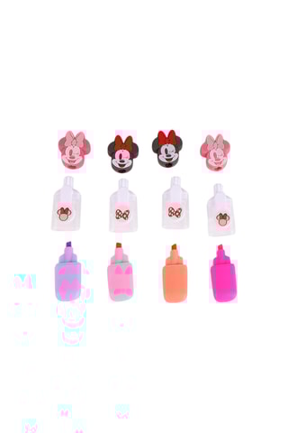 4 surligneurs Minnie Disney - Encre violet, rose et orange