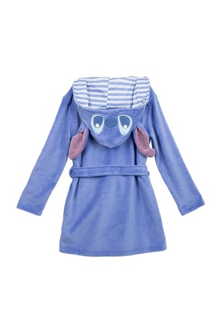 Peignoir à capuche Stitch Lilo et Stitch Disney - Bleu et blanc