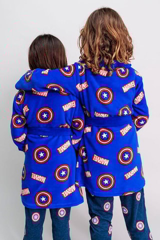 Peignoir Captain America Avengers Marvel - Bleu roi