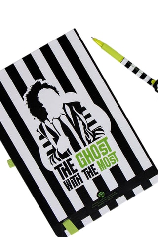 Schrijfwarenset Beetlejuice The Ghost With The Most - 2-delig Wit