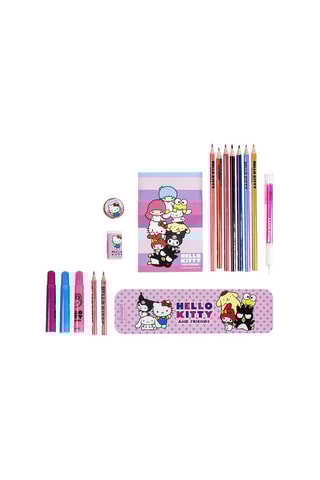 Kleurenkoffertje Hello Kitty Sanrio - 24 stuks 