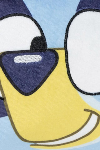 Coussin Bluey - 30 x 30 x 30 cm - Bleu et jaune