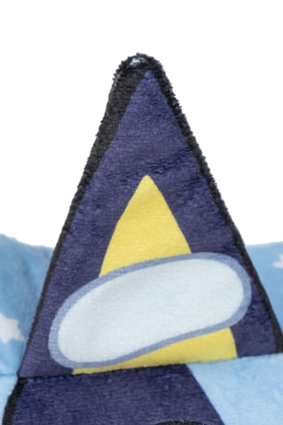 Coussin Bluey - 30 x 30 x 30 cm - Bleu et jaune