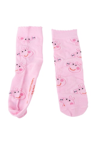 4 paar sokken Peppa Pig - Roze, groen en grijs 