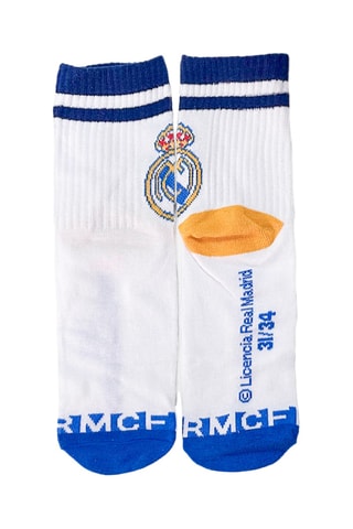 4 Paar Sokken Real Madrid - Koningsblauw, wit en zwart 