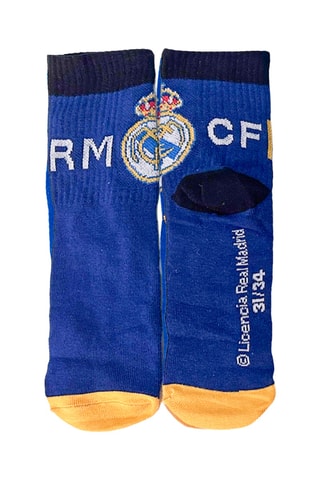 4 Paar Sokken Real Madrid - Koningsblauw, wit en zwart 