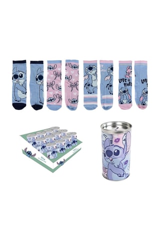 4 paar sokken Stitch en Angel Lilo and Stitch Disney Multicolor