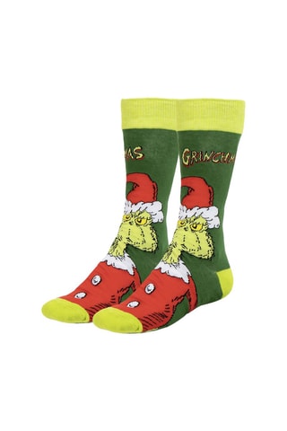 3 paires de chaussettes Le Grinch - Vert, noir et rouge