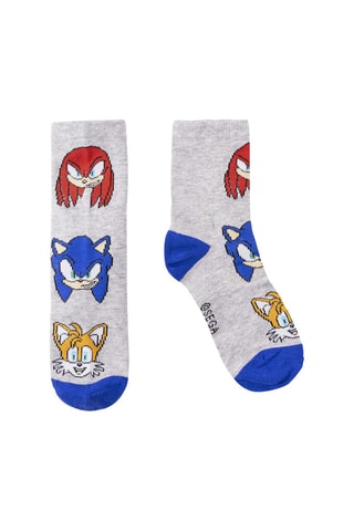 5 Paar Sokken Sonic the Hedgehog Kobaltblauw, gemêleerd lichtgrijs en rood
