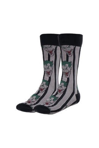 3 paires de chaussettes Joker Batman La Ligue des Justiciers DC Comics - Violet et gris