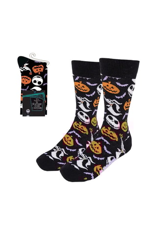 Chaussettes Jack et Zero L'étrange Noël de Monsieur Jack - Noir et orange