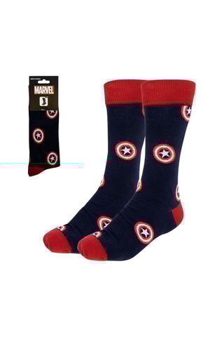 Chaussettes Captain America Avengers Marvel - Noir