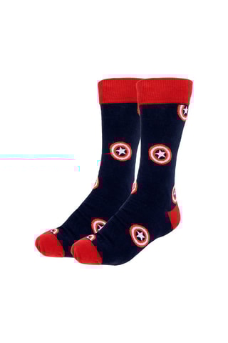 Chaussettes Captain America Avengers Marvel - Noir