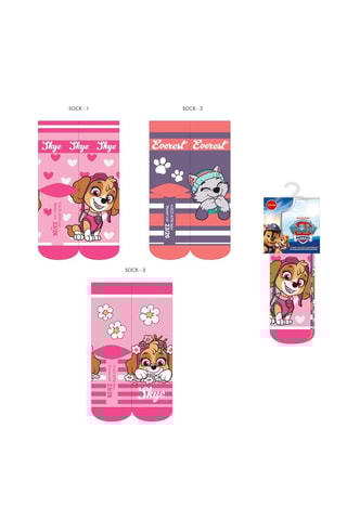 3 Paar Sokken Paw Patrol - Blauw