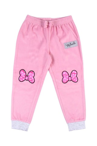 Velours Pyjama Minnie Disney Roze en Gemêleerd Lichtgrijs