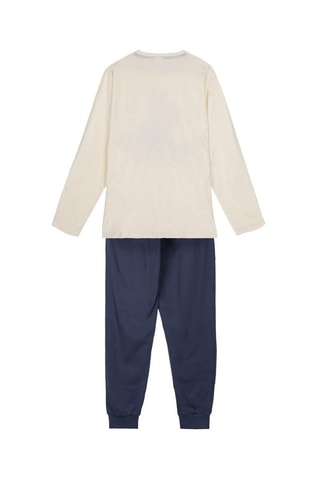 Pyjama Warner - Beige et bleu