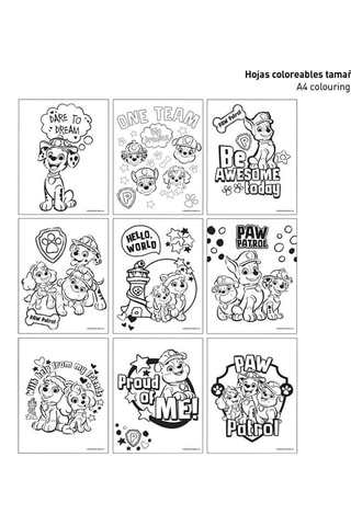 Kleurset Paw Patrol 26-delig - Blauw