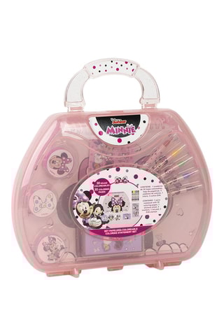 Koffertje Minnie Disney - 10-delig Roze