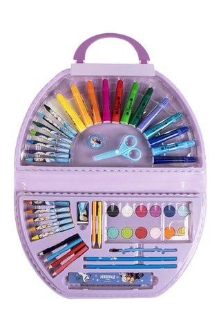 Kleurkoffer Elsa en Anna Frozen Disney - 50-delig Lichtpaars