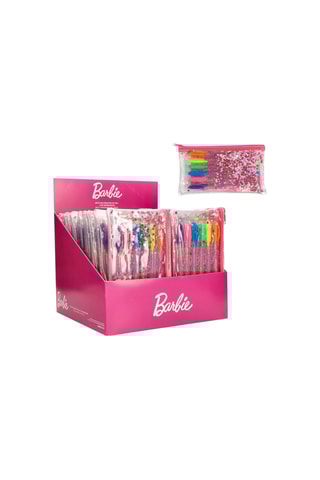 6 stylos-gel Barbie - Encre orange, jaune et vert