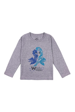 T-shirt Elsa La Reine des Neiges Disney - Gris chiné