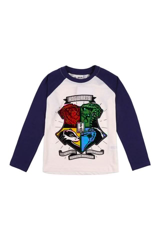 T-shirt Harry Potter - Blanc et bleu marine