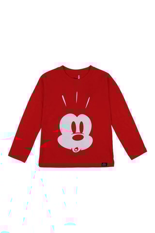 T-shirt Mickey Disney - Rouge