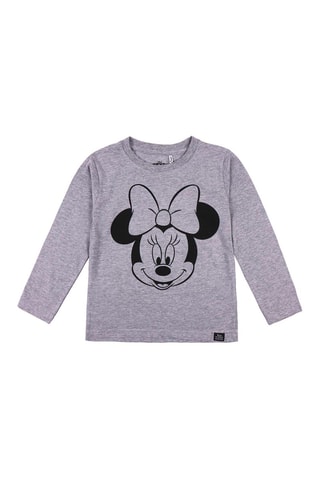 T-shirt Minnie Disney - Gris chiné