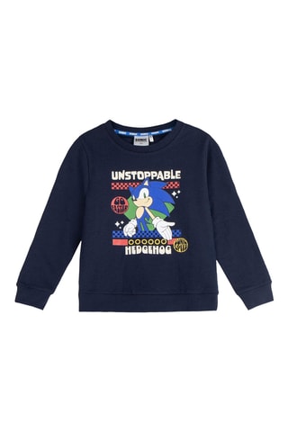 Sweat Sonic le Hérisson - Bleu marine