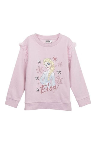 Sweat Elsa La Reine des Neiges Disney - Rose clair