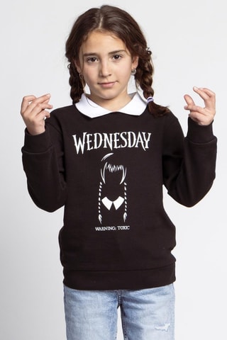 Sweat Mercredi Addams La Famille Addams - Gris foncé