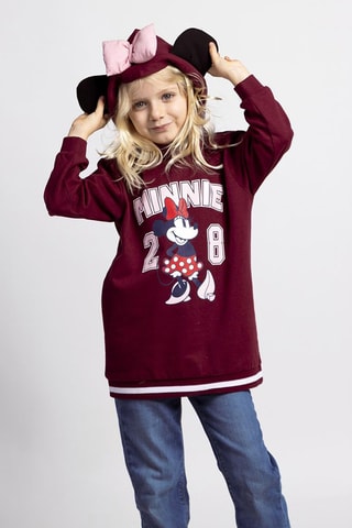 Sweat à capuche Minnie Disney - Rouge foncé