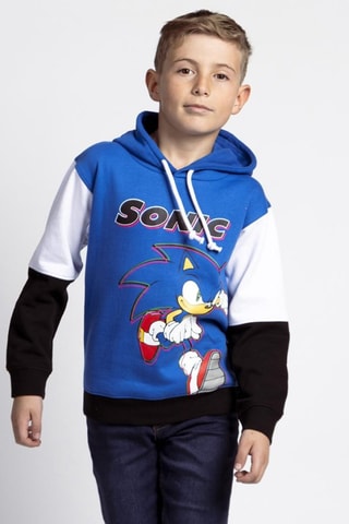 Sweat à capuche Sonic - Bleu roi