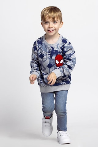 Sweat Spider-Man Avengers Marvel - Gris et bleu marine