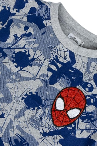 Sweat Spider-Man Avengers Marvel - Gris et bleu marine