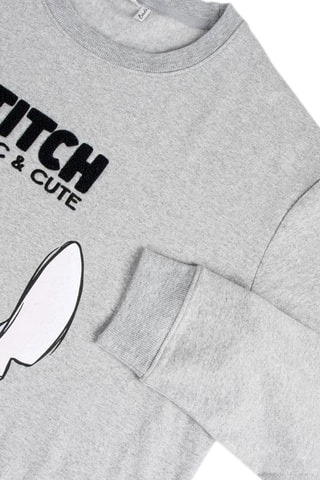 Sweat Stitch Lilo et Stitch Disney - Gris clair chiné
