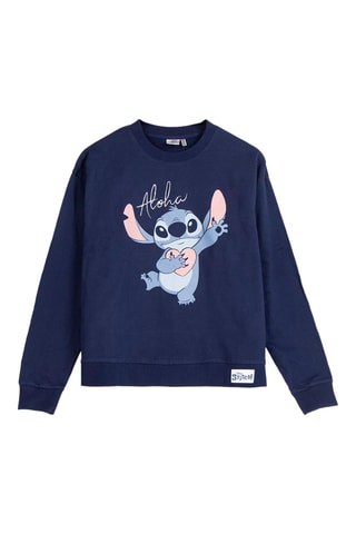Sweat Stitch Lilo et Stitch Disney - Bleu marine