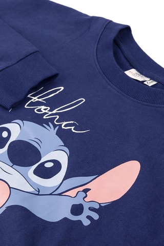 Sweat Stitch Lilo et Stitch Disney - Bleu marine