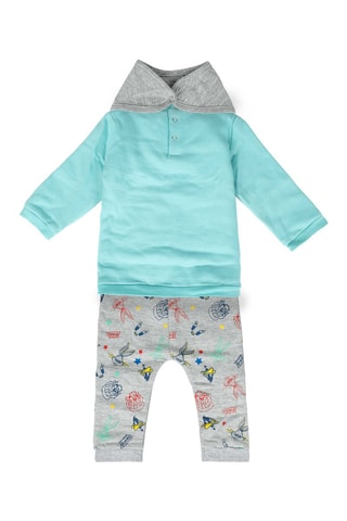Ensemble 3 pièces Lonney Tunes - Turquoise et gris